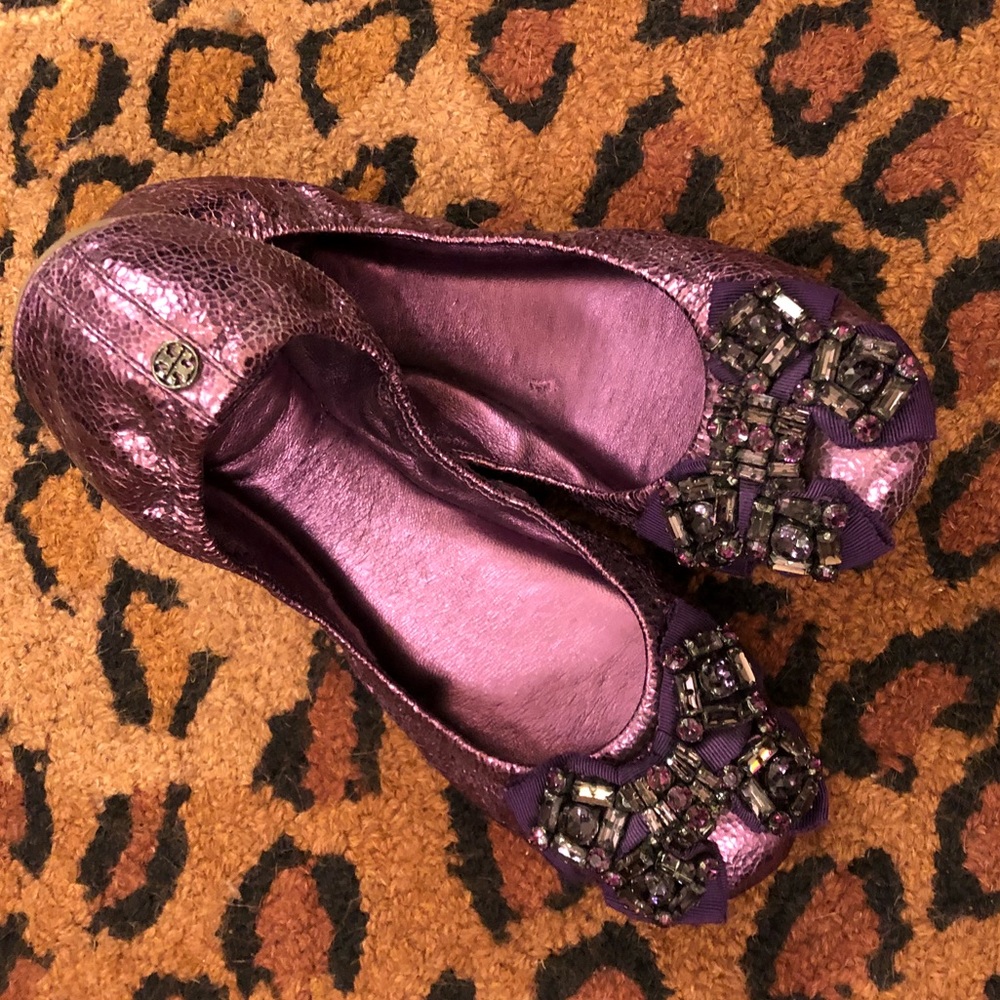 Glamtastic Tory Burch ballet flats